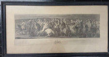 Rare 1817 Pilgrimage To Canterbury Engraving Print, framed picture