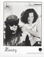 Ministry 1989 original 8x10 photo heavy metal band Sire Records promotional picture