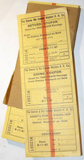 100 UNUSED VINTAGE DENVER & RIO GRANDE WESTERN RAILROAD, DRGW MULTI-PART TICKETS picture