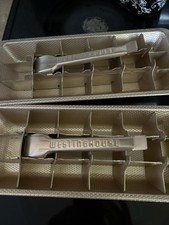 VINTAGE  WESTINGHOUSE ICE CUBE MAKERS SET OF 2  FROM THE 1950'S picture