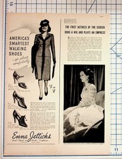 Vintage 1930s Bette Davis Empress Carlotta Juarez Enna Jetticks Shoes Ad picture