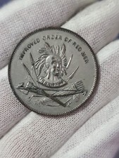 Improved Order of Red men medal Headress Bow Quiver Fraternal Order Token Coin picture