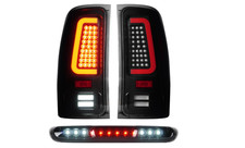 LED Tail Lights Assembly + 3rd Third Brake Cargo Lamp Fit for GMC Sierra 1500... picture