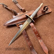British Army Fairbairn Sykes Commando Dagger Knife Boot Dagger & sheath picture