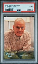 RARE - 2014 Cryptozoic Breaking Bad Seasons 1-5 #1 WALTER WHITE - PSA 9 Mint picture