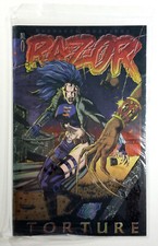 Razor Torture #0 Wrap Chromium CVR Sealed w/trading card (1995) London Night picture