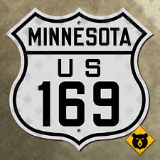 Minnesota US Route 169 highway marker road sign Bloomington Plymouth 12x12 picture
