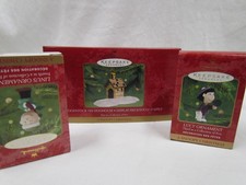 2000 UNOPENED Snoopy Christmas Lot of 3 Ornaments Peanuts Gang Hallmark Keepsake picture