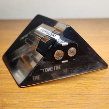 Eveready Vintage 9V Battery Clear Desk Paperweight Encased In Triangle Lucite  picture