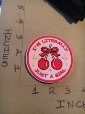 I'm Literally Just a Girl morale patch with hook & loop back 6/23/26 picture