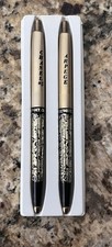 Vintage Chanel No.5 Arpege 14kt Gold Accents Exclusive Writing Pens Set Of 2 picture