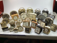 32 Vintage/ Antique Alarm Clocks lot collection Untested  (M6) picture