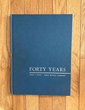 Forty Years -1903-1943 Ford Motor Company | HC w/ Slipcase | Henry & Edsel Ford picture