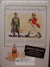 RARE Esquire Advertisement AD JOHNNIE WALKER black Blended Scotch Whiskey 1941  picture
