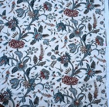 Rare Nina Campbell Vintages Caracas Linen Fabric Floral Osborne Little 1.5 Yds picture