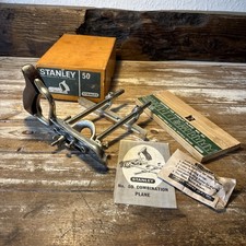 Vintage Stanley No 50 Combination Plough & Beading plane, Complete, VGC picture