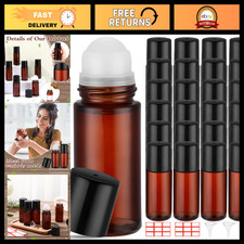 Sumind 24 Pcs 50ml Glass Roller Bottles for Essential Oil, Brown picture