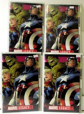 Marvel Legacy Lot 4 #1 x4 2017 Marvel 9.4 Captain America Captain Marvel Comics picture