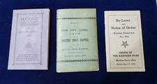1874+1923+1926-MASONIC DIRECTORY-BY LAWS-BY LAWS -MARTINS FERRY OHIO picture