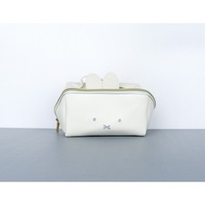 Miffy White PU Leather Cosmetic Bag Handbag Makeup Organizer NWOT picture