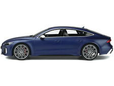 2021 Audi RS 7 ABT Sportline Dark Blue Metallic 1/18 Model Car picture