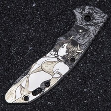 1 Pc Hand Carved Patterns Grip for Rick Hindrer XM18 3.5” picture