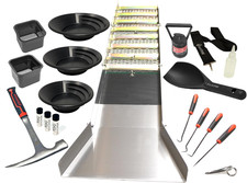 Complete Gold Mining Kit; Folding 50 Inch River Sluice Box; Prospecting Equipmen picture