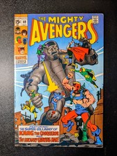 AVENGERS #69: VF- :1st APP. GRANDMASTER & SQUADRON SINISTER: MARVEL 1969 picture
