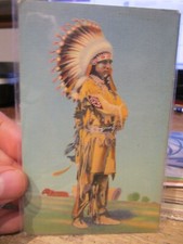 N8 NEW MEXICO Old Postcard Albuquerque Native American Pueblo Indian Dancer Man picture