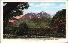 Snow Angel, Mt. Shavano, Salida, Colorado - c1930s Linen Postcard picture