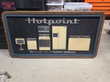 Vintage 1970s Hotpoint Appliance Dealer Showroom Display Sign picture