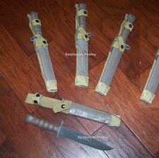 Vintage Genuine OKC3S Knife Bayont USMC & Scabbard Ontario Knife Co OKC Made USA picture