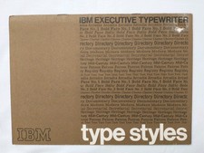 Vintage 1968 IBM Executive Typewriter Type Styles Font Sample Brochure UK Print picture