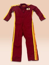 Rare Vintage Charles Chips Promotional Jumpsuits Work Uniform Advertising Red picture