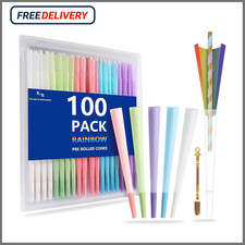 100 Pack Colorful Rolling Papers Pre Rolled Cones King Size - 108mm King Size Pr picture