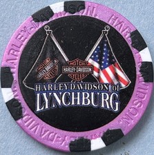 Harley Davidson Wide Print Poker Chip from HD of Lynchburg in Lynchburg Virginia picture