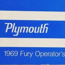 1969 Plymouth Fury 54pgs. Operator's Manual VGC / Nearly NOS picture