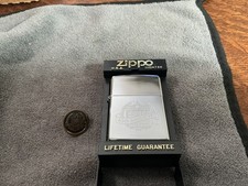 Vintage 1992 Zippo 60th Anniversary High Polish Chrome Lighter Unfired With Pin picture