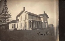 J6/ Pittsford Michigan RPPC Postcard c1910 Home Residence Thorn Farm 200 picture