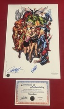 Avengers 1 SDCC Heroes Campbell Color Litho Signed by Stan Lee w/ COA & Campbell picture