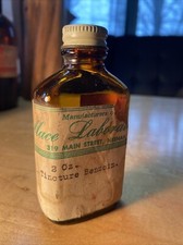 Vintage Tincture Benzoin 2oz Bottle By Mace Labs.  picture