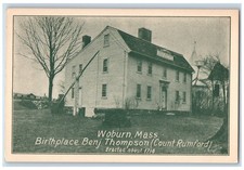 c1905 Birthplace Benj. Thompson Count Rumford Woburn Massachusetts MA Postcard picture
