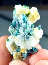 135 Carats Top Quality Indicolite Tourmaline Crystal Bunch Specimen from Afghani picture