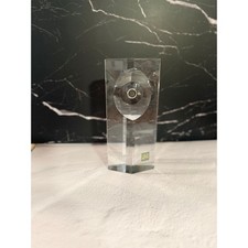 Vintage HOYA Crystal Portal Prism Eye Sculpture Toshio Sugasawa Japan Signed Art picture