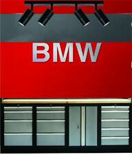BMW Garage Sign, Brushed Aluminum Lettering, 3 Feet Wide, M3, M5 picture