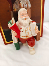 Lenox Santa's Pastimes Shopper Santa Porcelain Figurine, New in Box picture