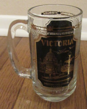 Victoria British Columbia BC Canada Glass Stein Mug Used Preowned Display Piece picture