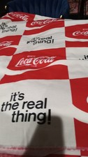 Vintage 70’s Coca-Cola Cotton Fabric Coke It's The Real Thing 44