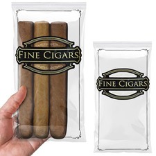 Clear Cigar Storage Bags Reclosable Zipper 2 Mil 100 Count 5 x 10 in picture