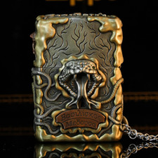 Medusa Snake Year Luminous Zippo Lighter - Handcrafted Mythical Design | Gift picture